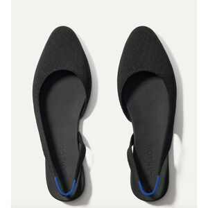 Rothy’s The Almond Slingback Women’s 8 / fits 7.5/8 - Black Knit Brand New!